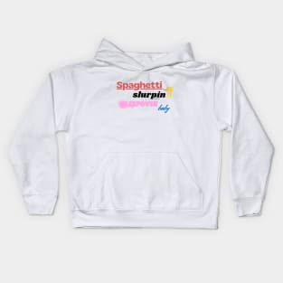 Spaghetti Slurpin' Sleepover Baby Kids Hoodie